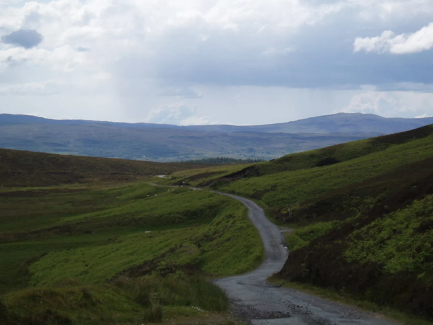 An image depicting the trail Burma Road and the Miners Loop Trail from Inverarish and its surrounding area.
