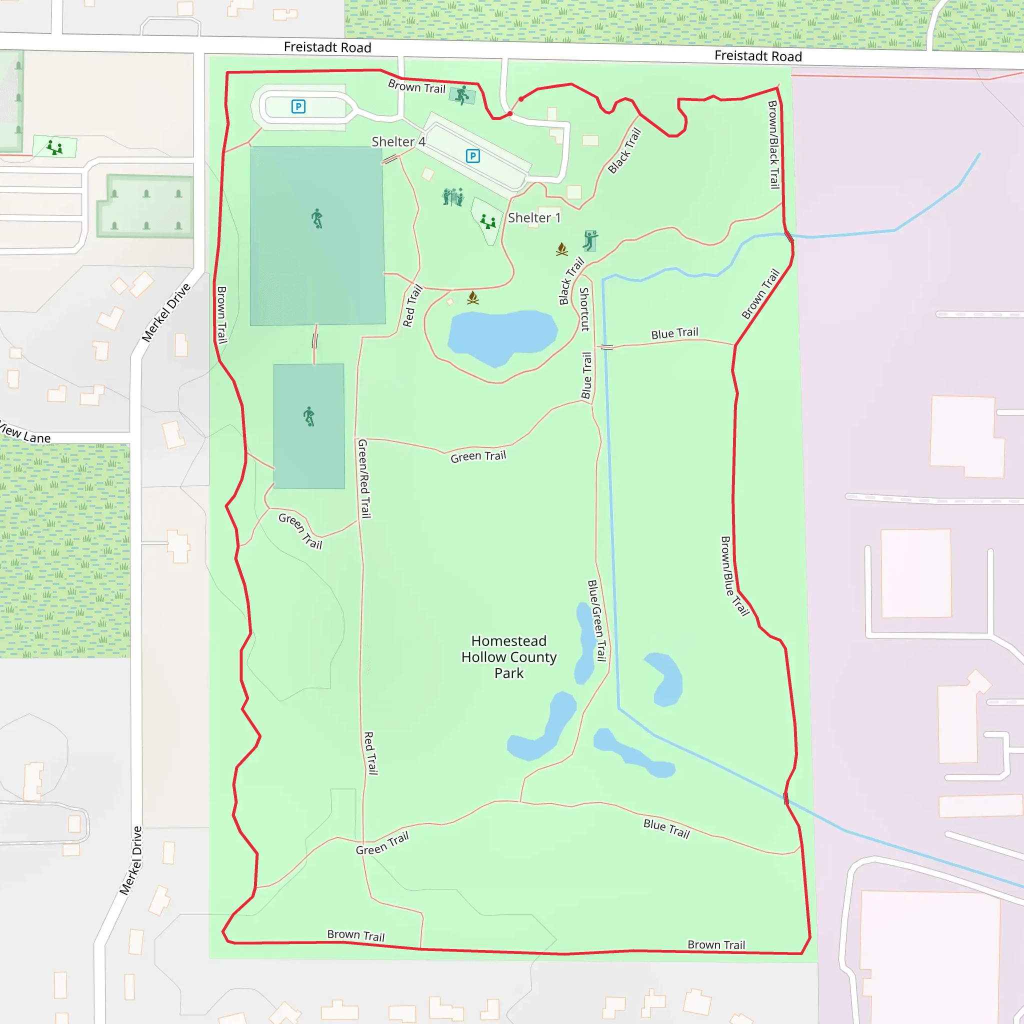 Brown Loop Trail mobile static map