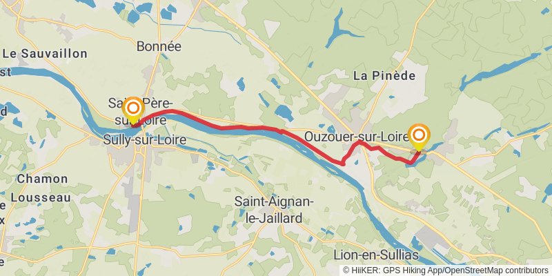 GR 3 - Vallee De La Loire stage 33 Map