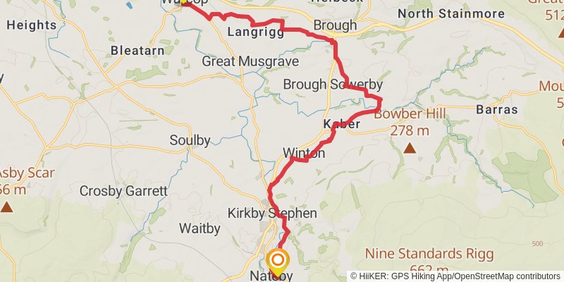 Lady Anne's Way stage 6 Map