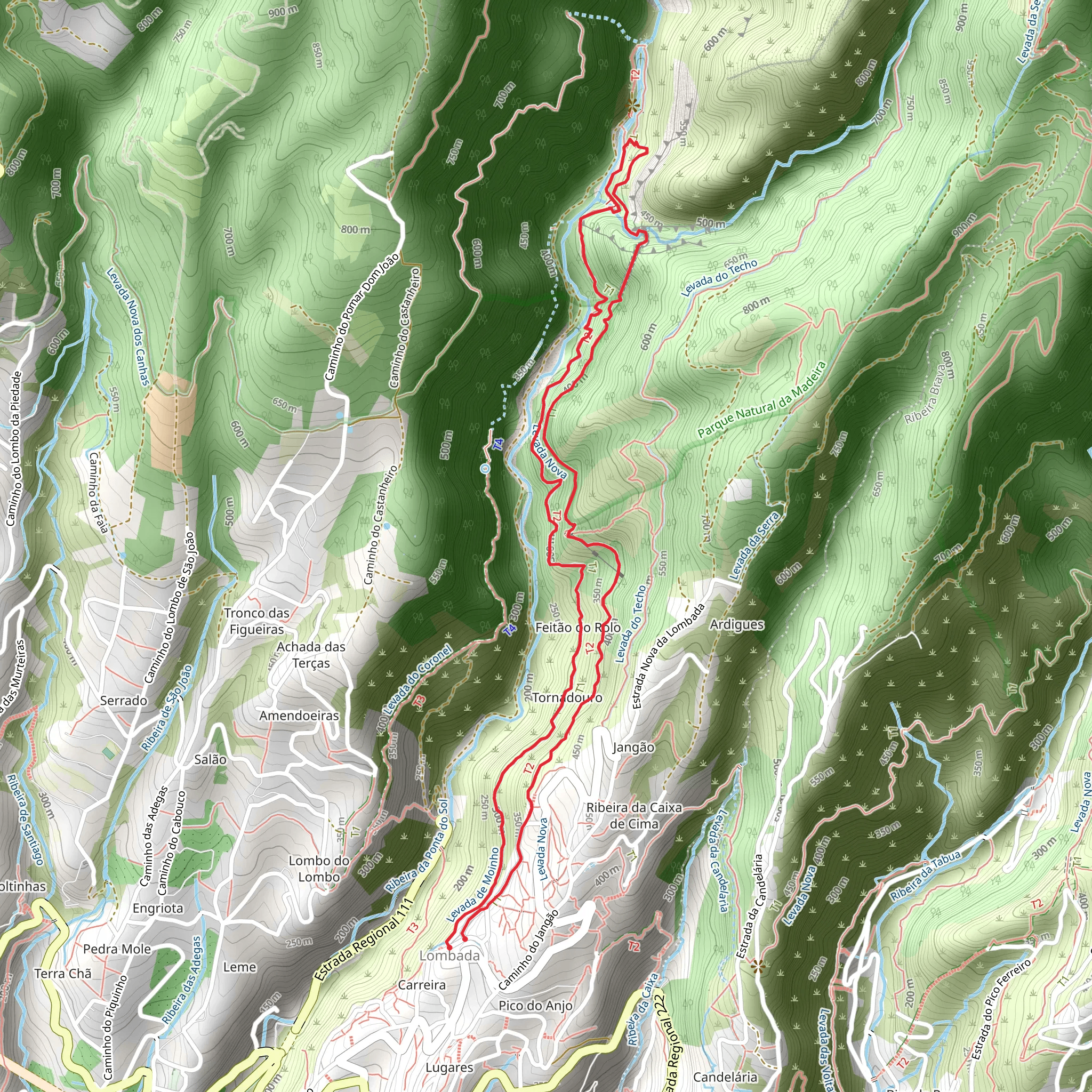 Levada Nova mobile static map