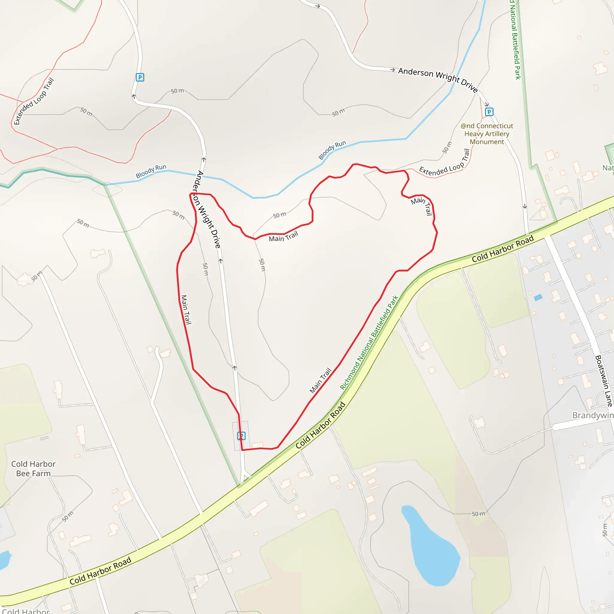 Anderson Wright Drive Loop mobile static map