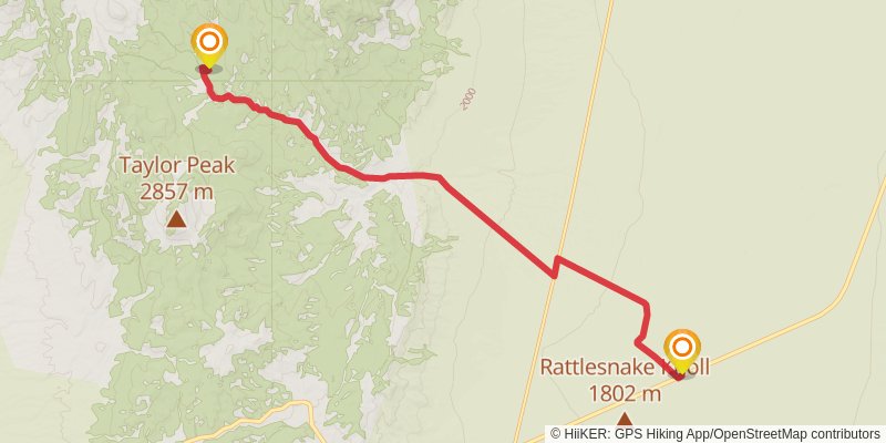 American Discovery Trail North Route stage 318 Map