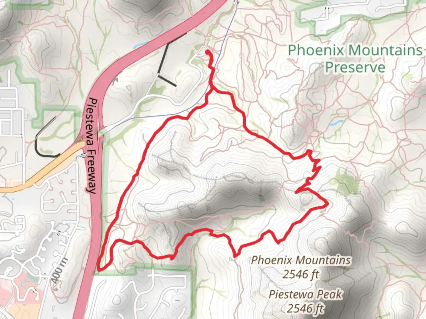 An image depicting the trail Perl Charles and Charles M Christiansen Loop Trail and its surrounding area.