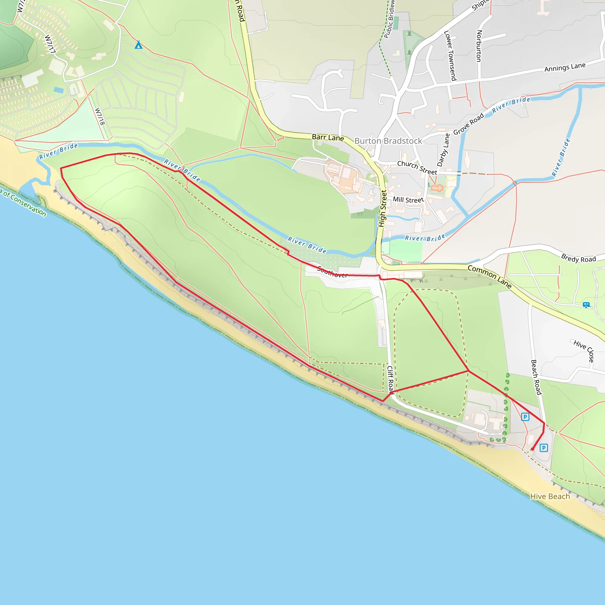 The Hive Beach Walk mobile static map