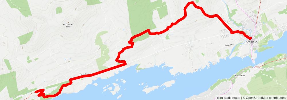 Kerry Way stage 9 Map