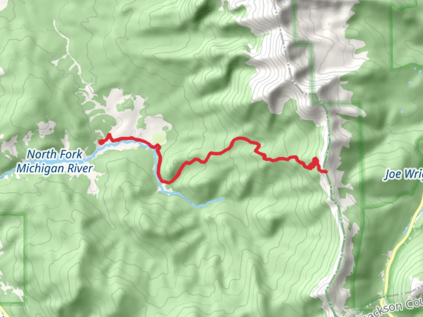 An image depicting the trail Montgomery Pass Road Out and Back and its surrounding area.