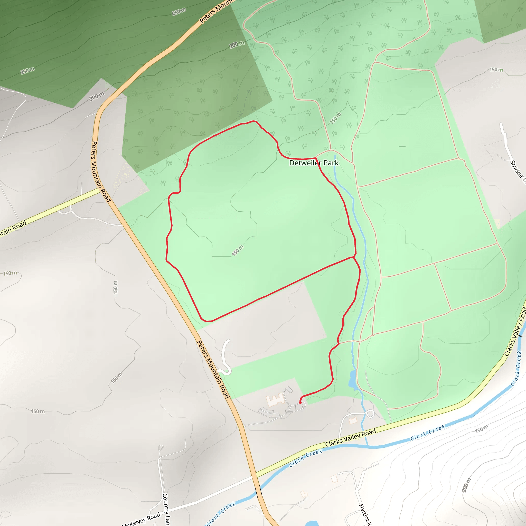 Airstrip Loop Trail mobile static map