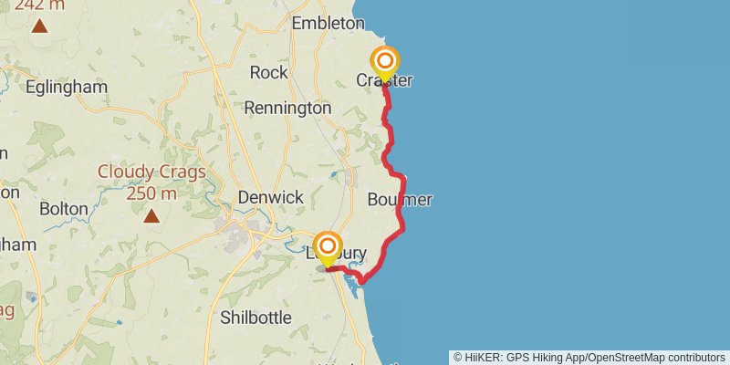 Reiver's Way stage 13 Map