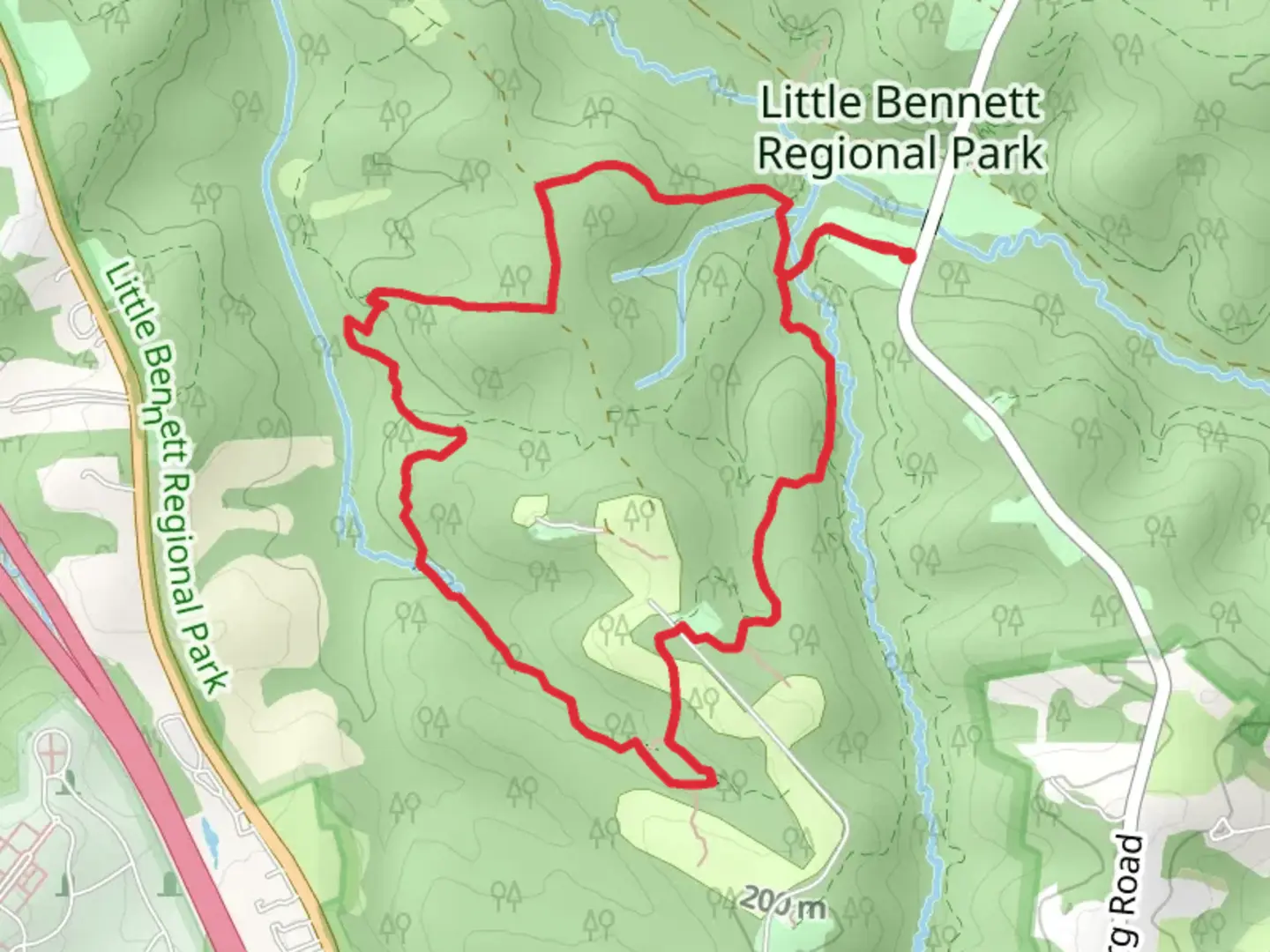 An image depicting the trail Wilson Mill, Woodcock Hollow and Stoneybrook Loop Trail and its surrounding area.