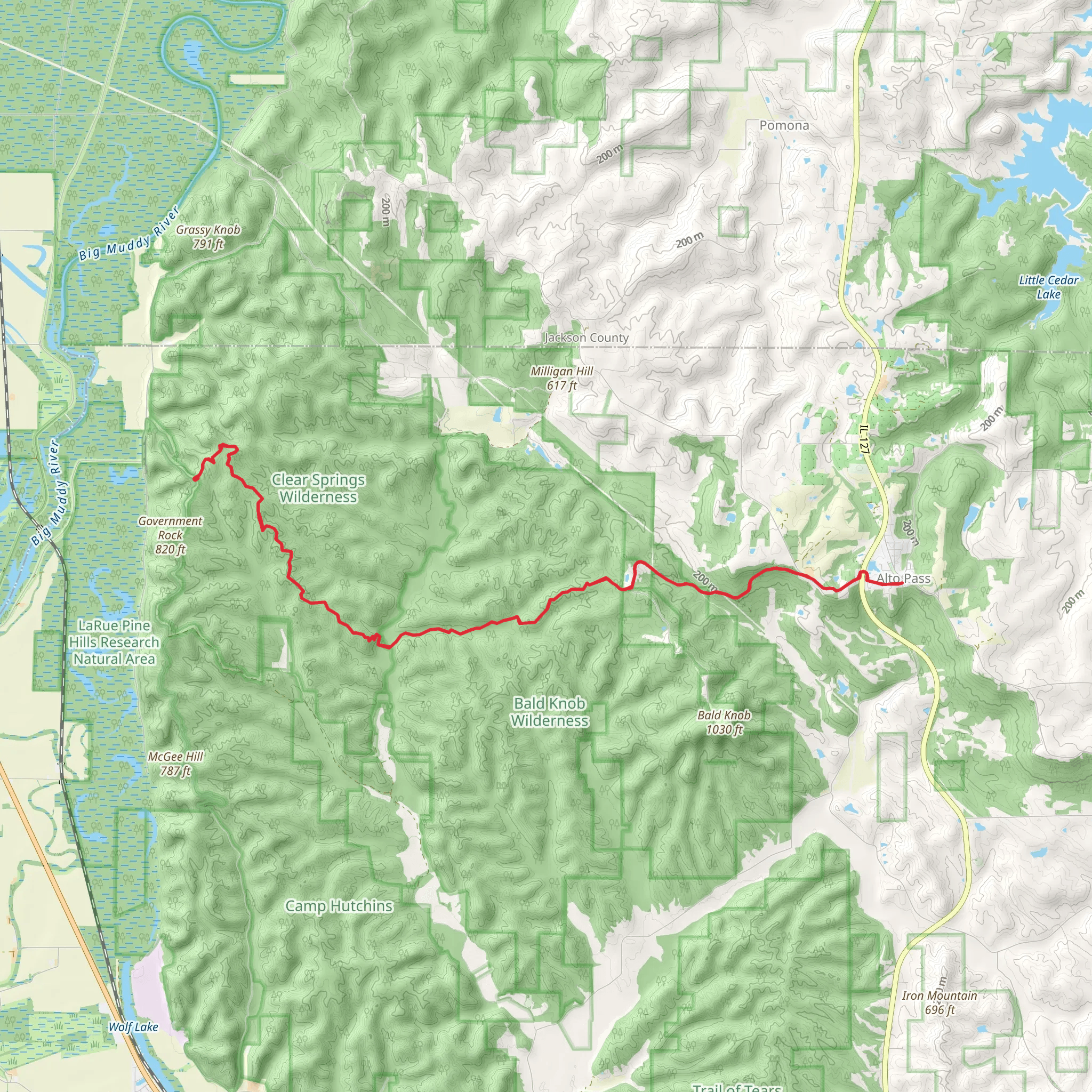 Alto Pass via ADT mobile static map