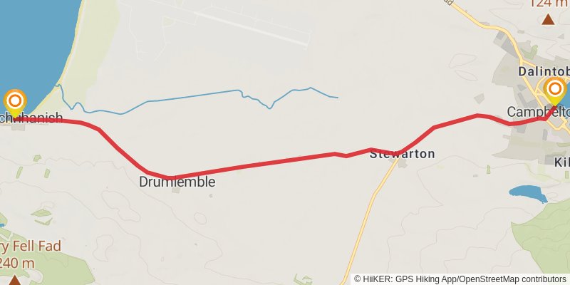 Kintyre Way alt 4 Map