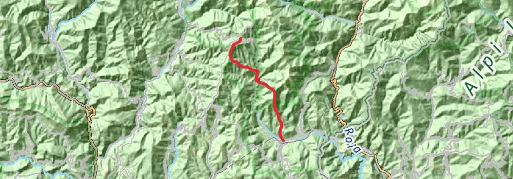 Via Alpina - Blue Trail stage 33 Map