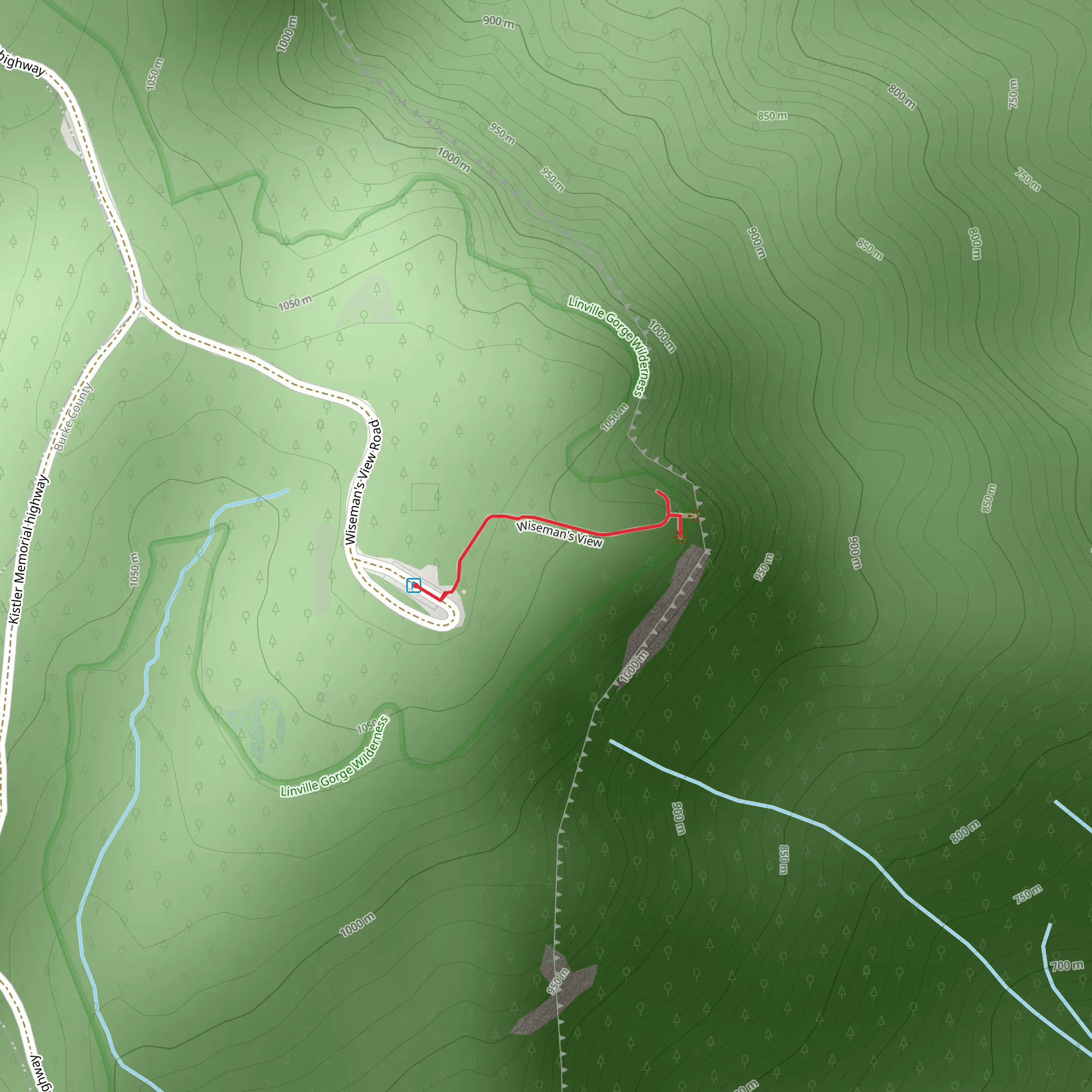 Wiseman's View mobile static map