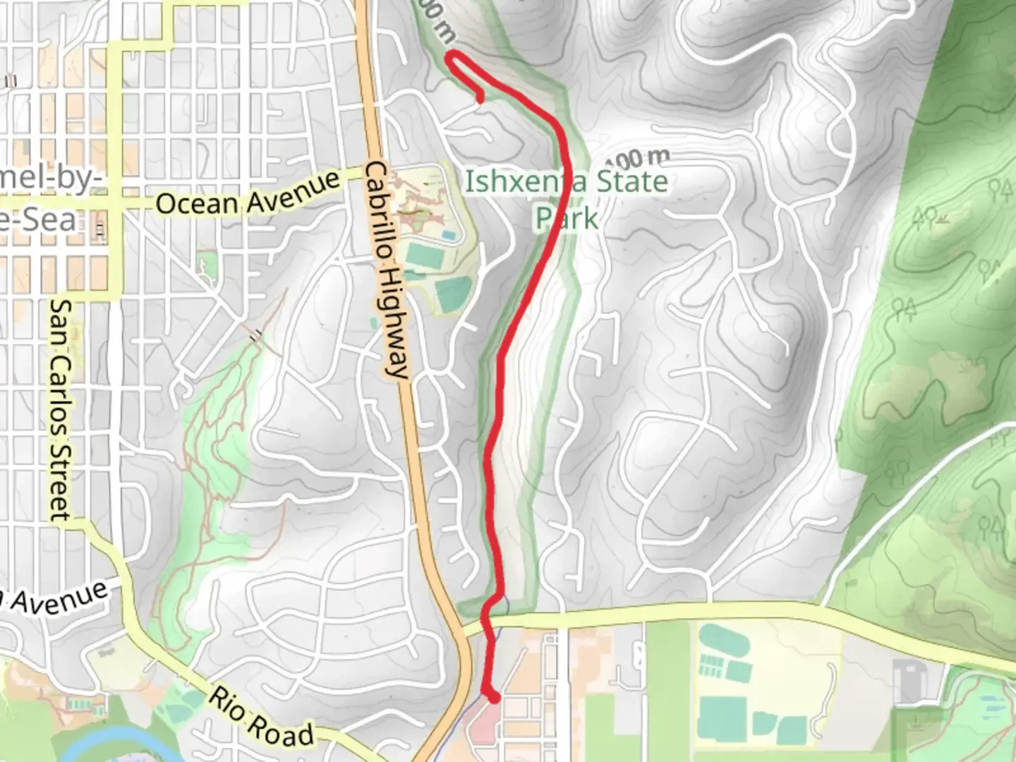 An image depicting the trail Walk along Hatton Canyon and its surrounding area.