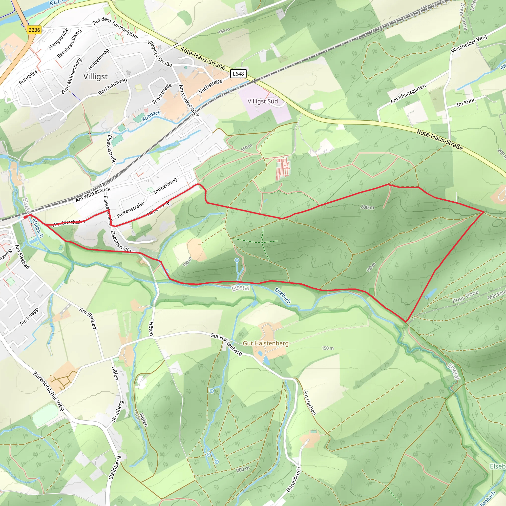 Elsebad Rundweg A7 mobile static map