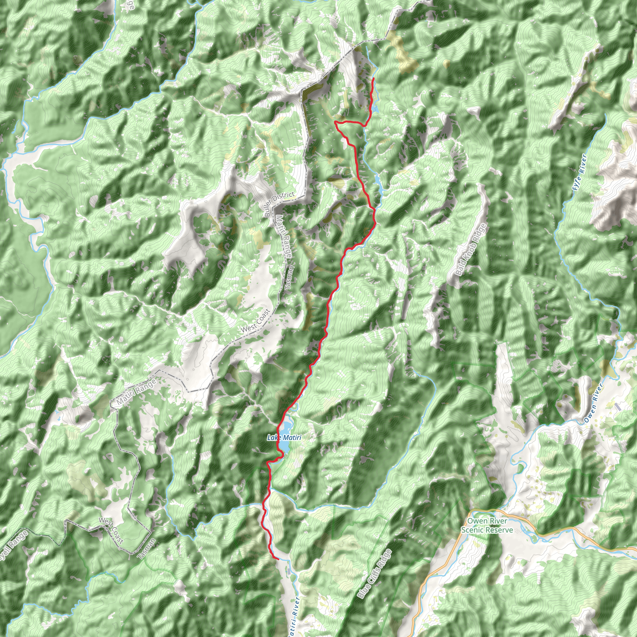 Upper Matiri Valley mobile static map