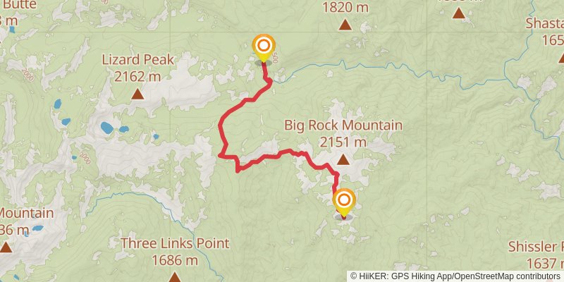 Ultra Pedestrian North Loop stage 34 Map