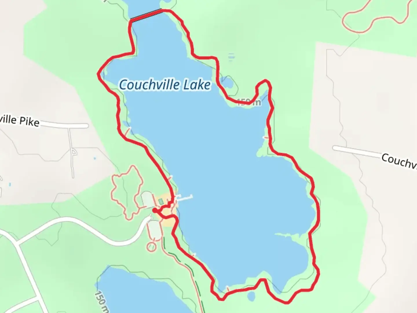 An image depicting the trail Couchville Lake Loop Trail and its surrounding area.