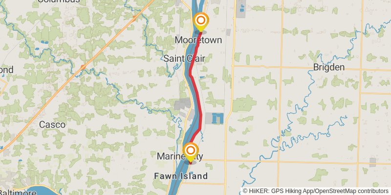 Waterfront Trail stage 64 Map