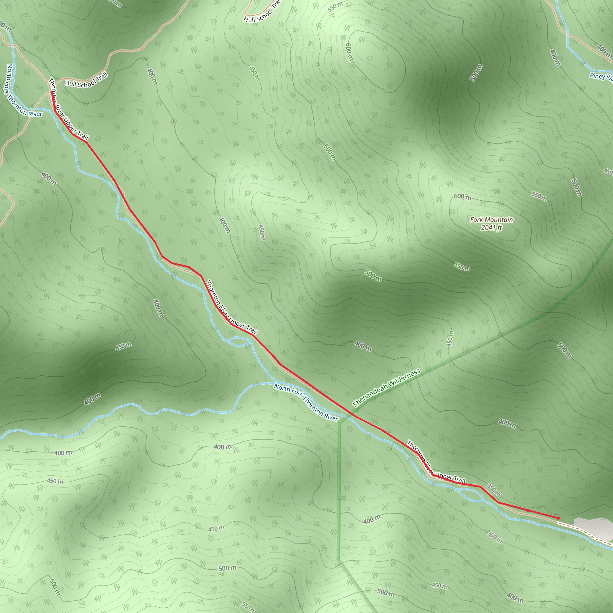 Thornton River Lower Trail mobile static map