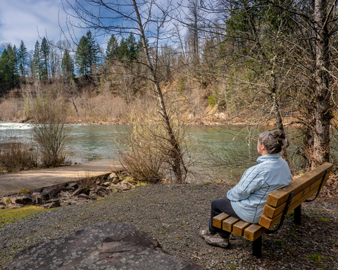 An image depicting the trail Riverbend Trail and Maple Ridge Trail Loop and its surrounding area.