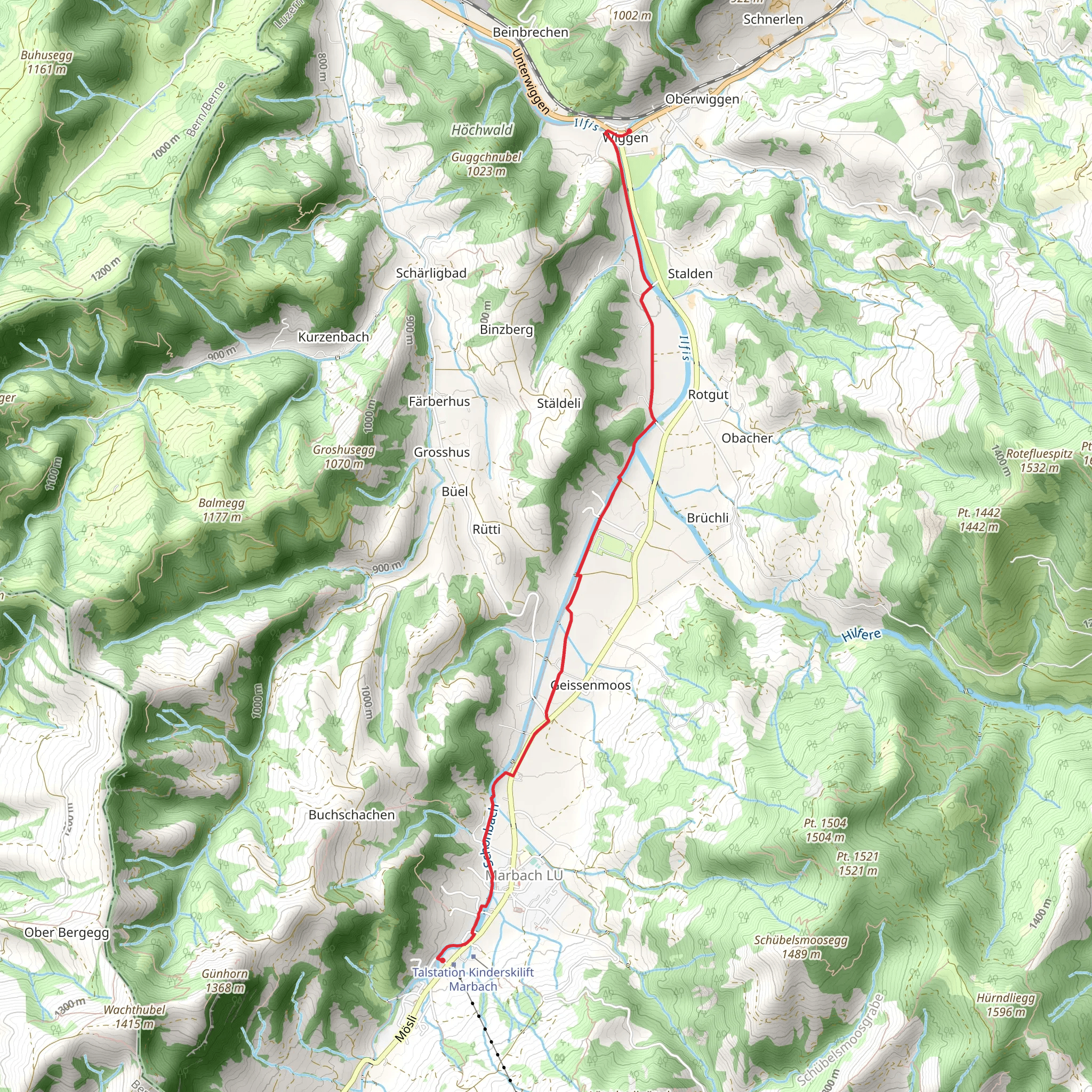 Wiggen – Marbach mobile static map