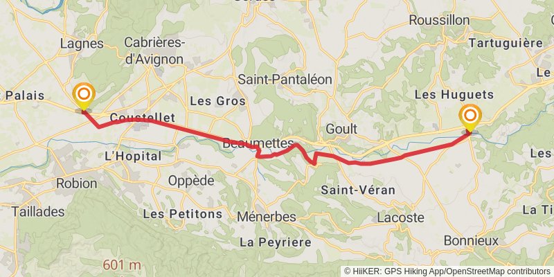 Via Domitia stage 21 Map