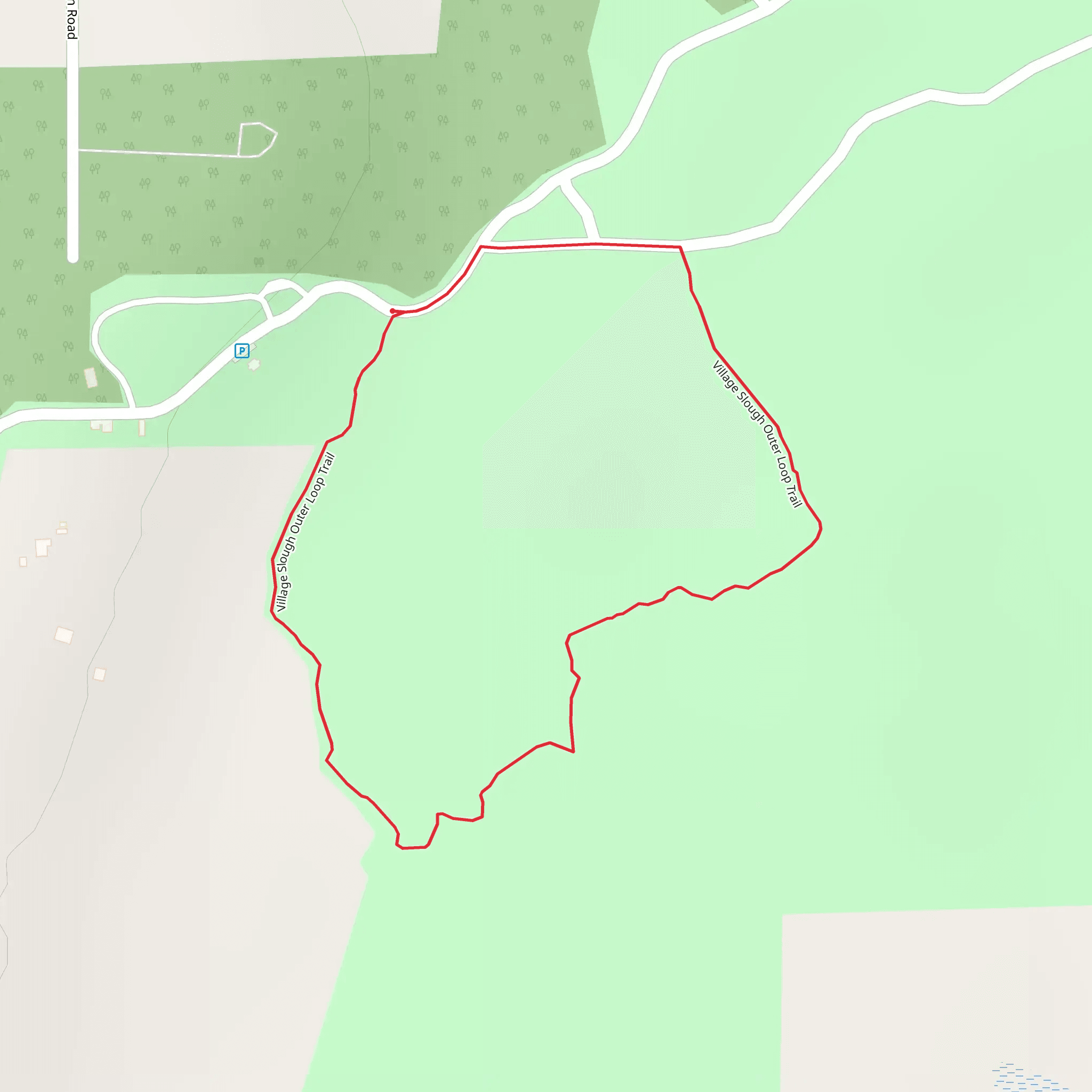 Village Slough Outer Loop Trail mobile static map