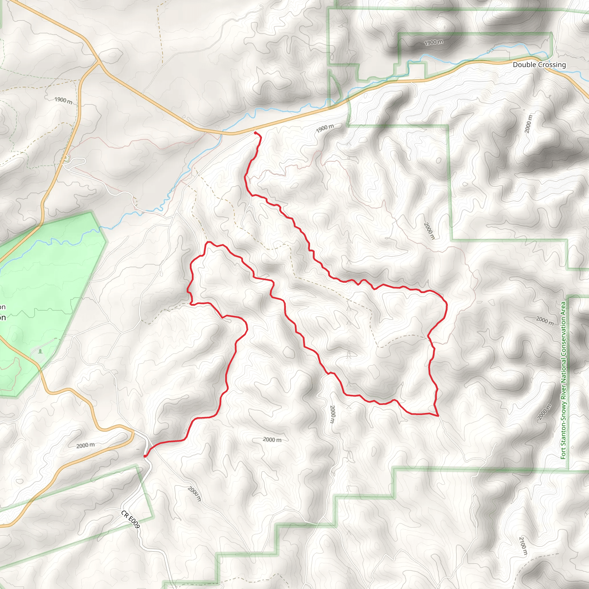 Cave Canyon Trail mobile static map