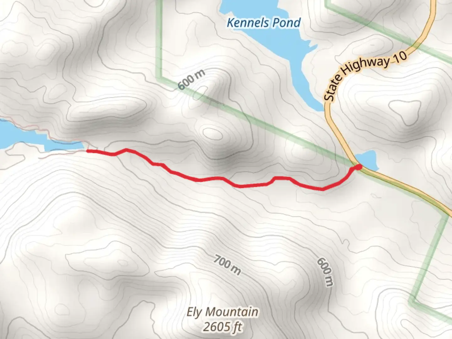 An image depicting the trail Jockeybush Lake Trail and its surrounding area.