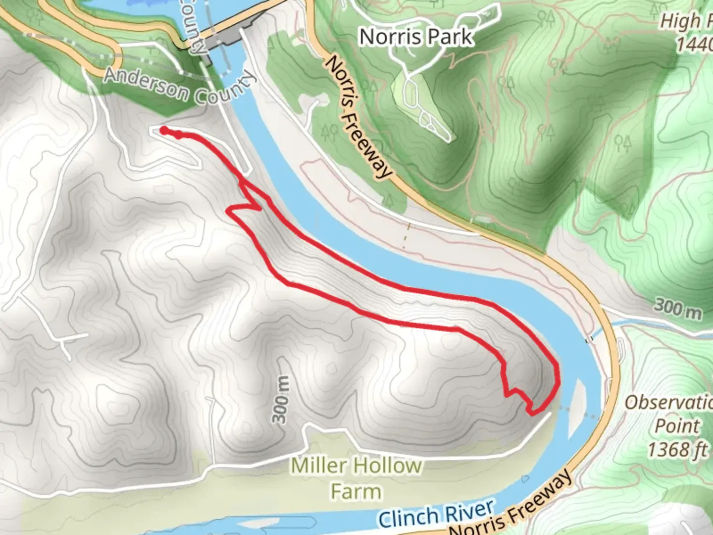 An image depicting the trail River Bluff Loop Trail and its surrounding area.