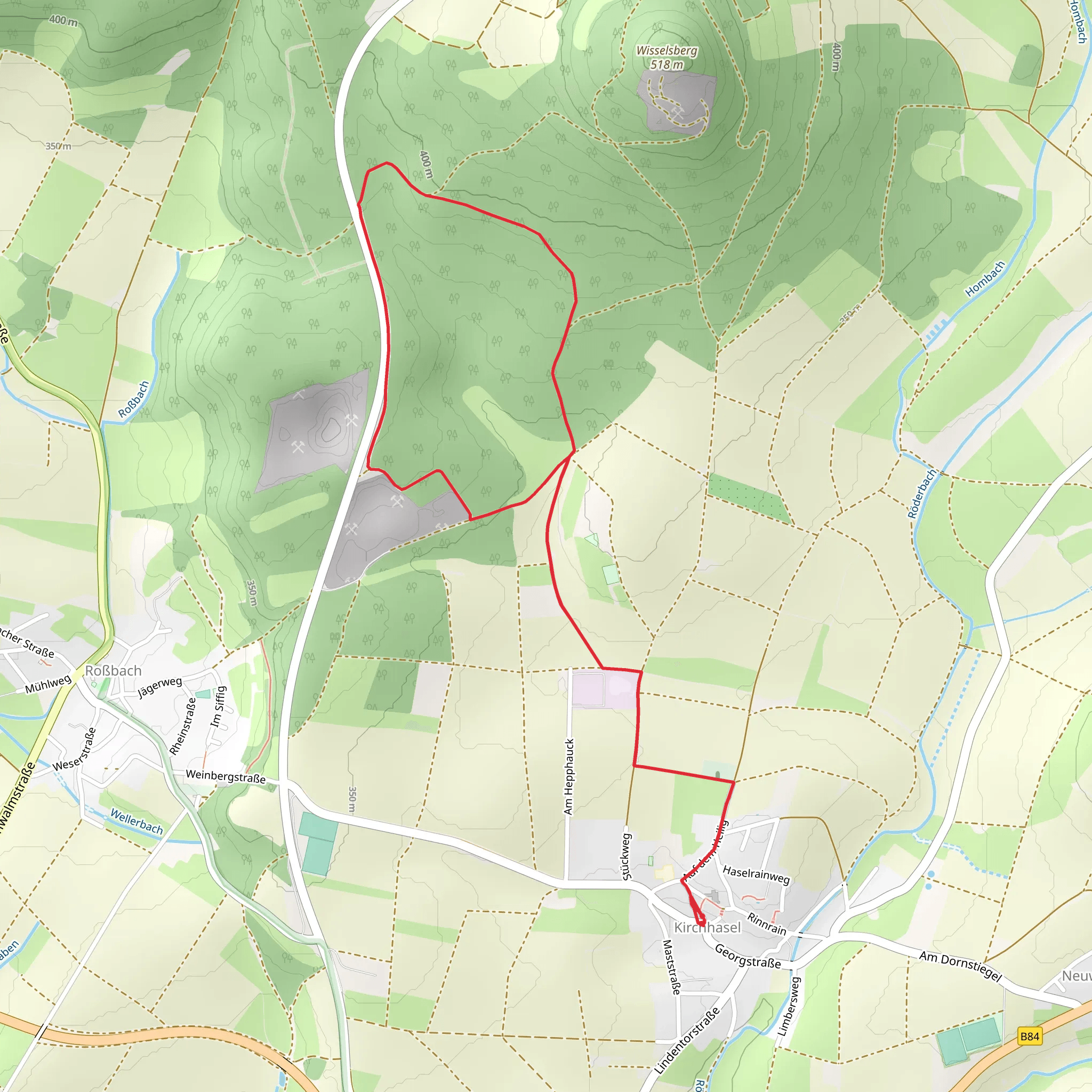Kirchhasel Loop mobile static map