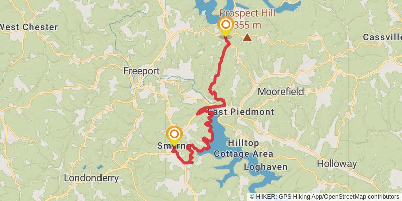 North Country Trail - Ohio stage 75 Map