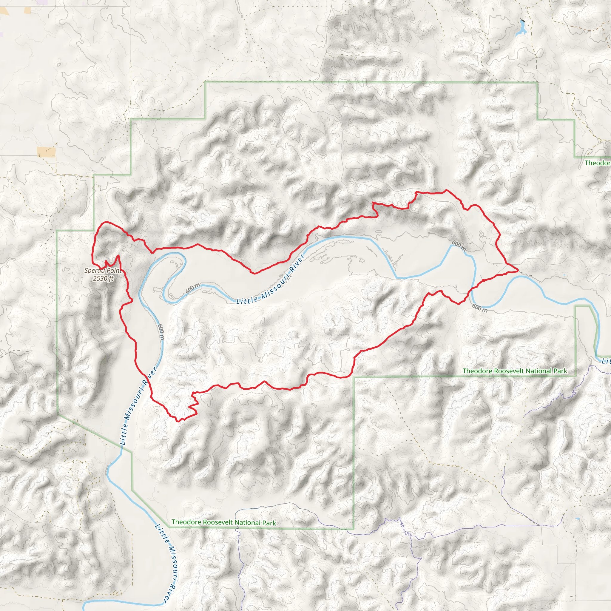 Sperati Point - Buckhorn and Achenbach Loop Trail mobile static map