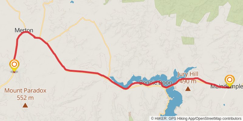 Great Victorian Rail Trail stage 2 Map