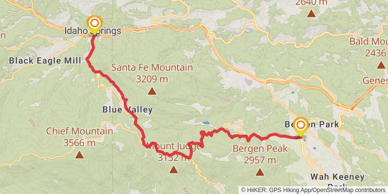 American Discovery Trail North Route stage 224 Map