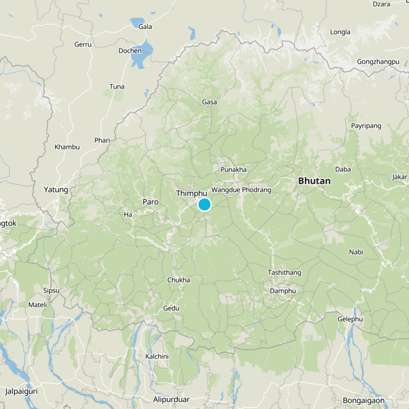 Gase Tshowogm Gewog Static Map