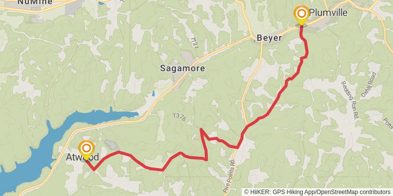 Baker Trail stage 8 Map