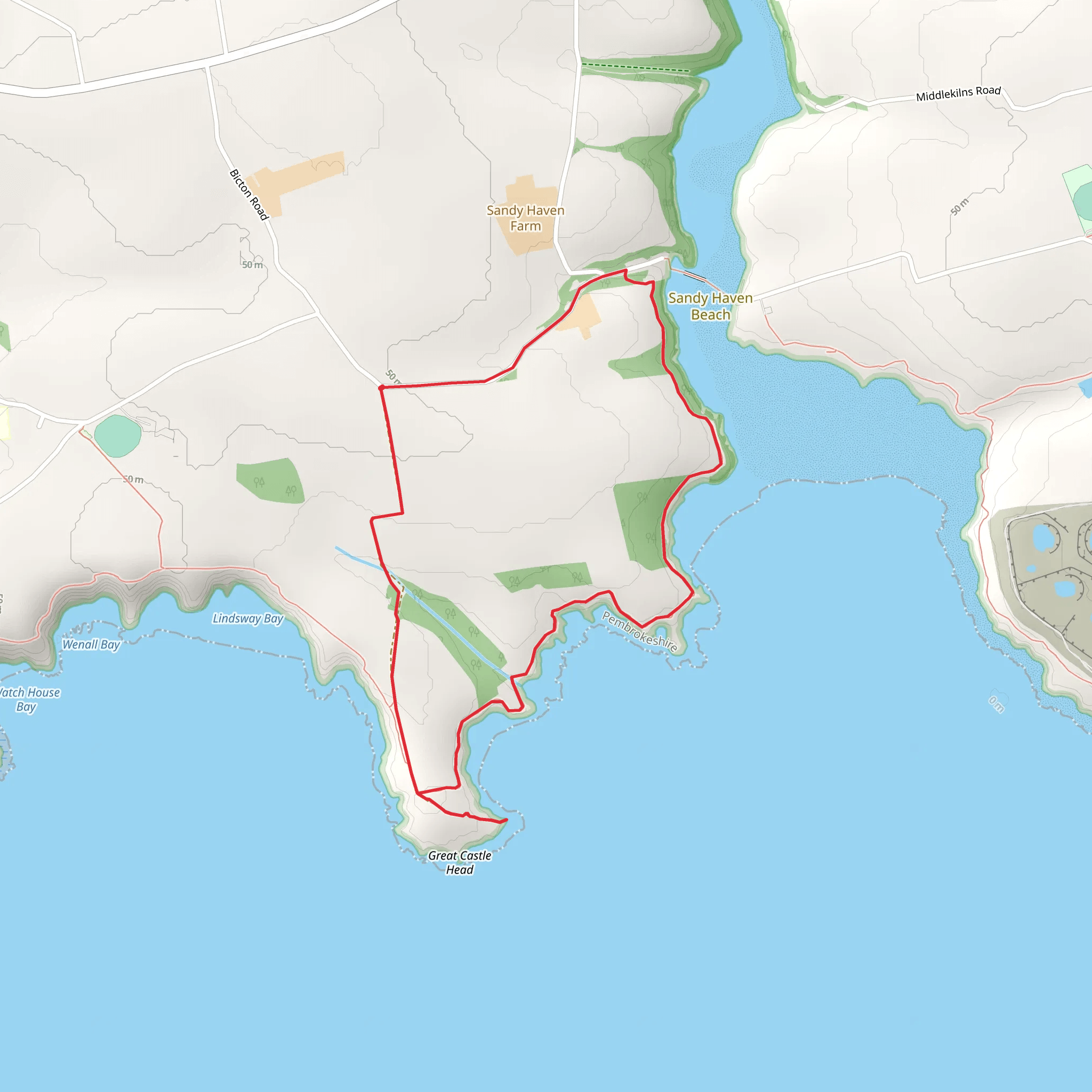 Great Castle Head mobile static map