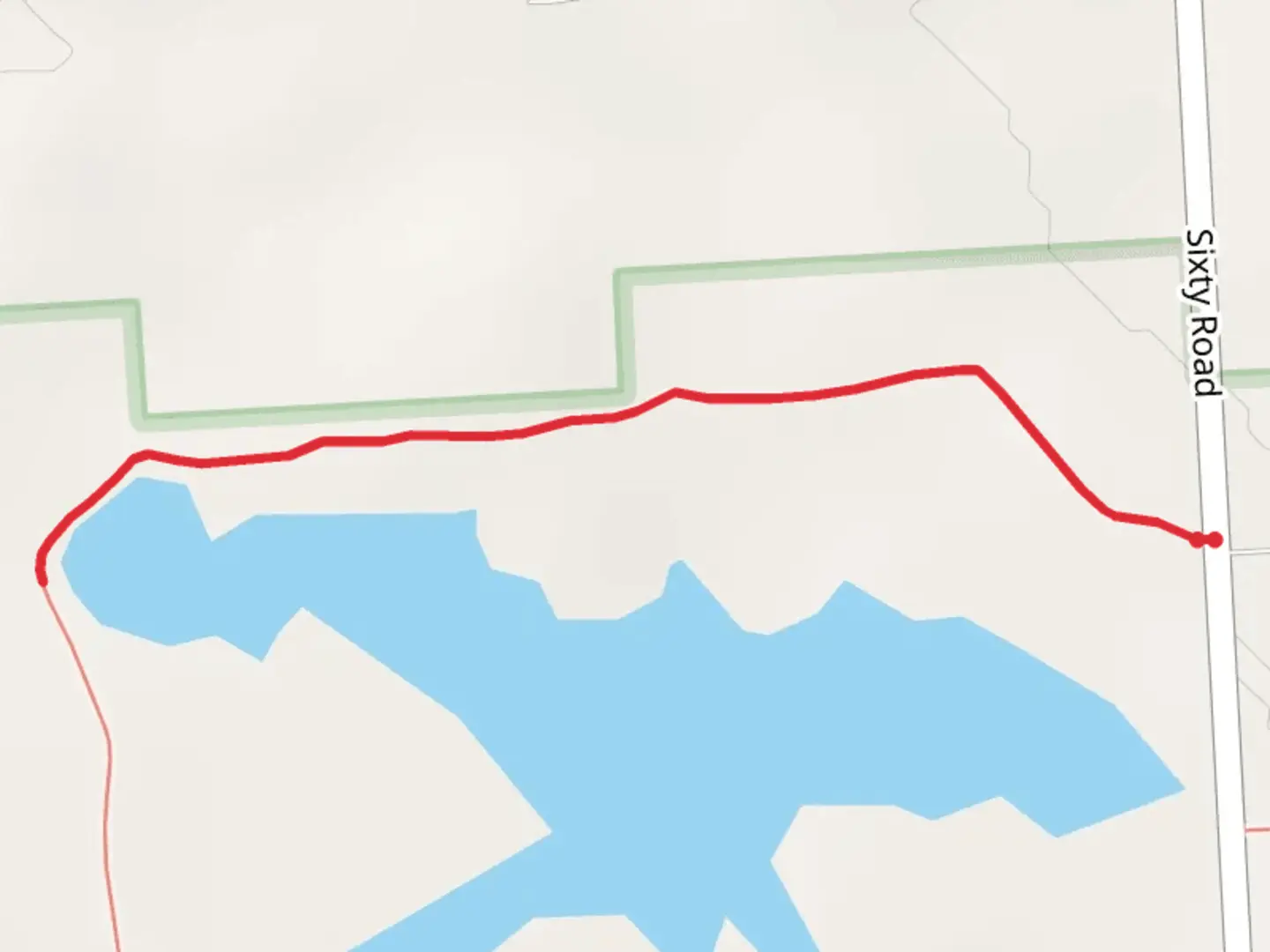 An image depicting the trail West Igloo Sixty Trail and its surrounding area.