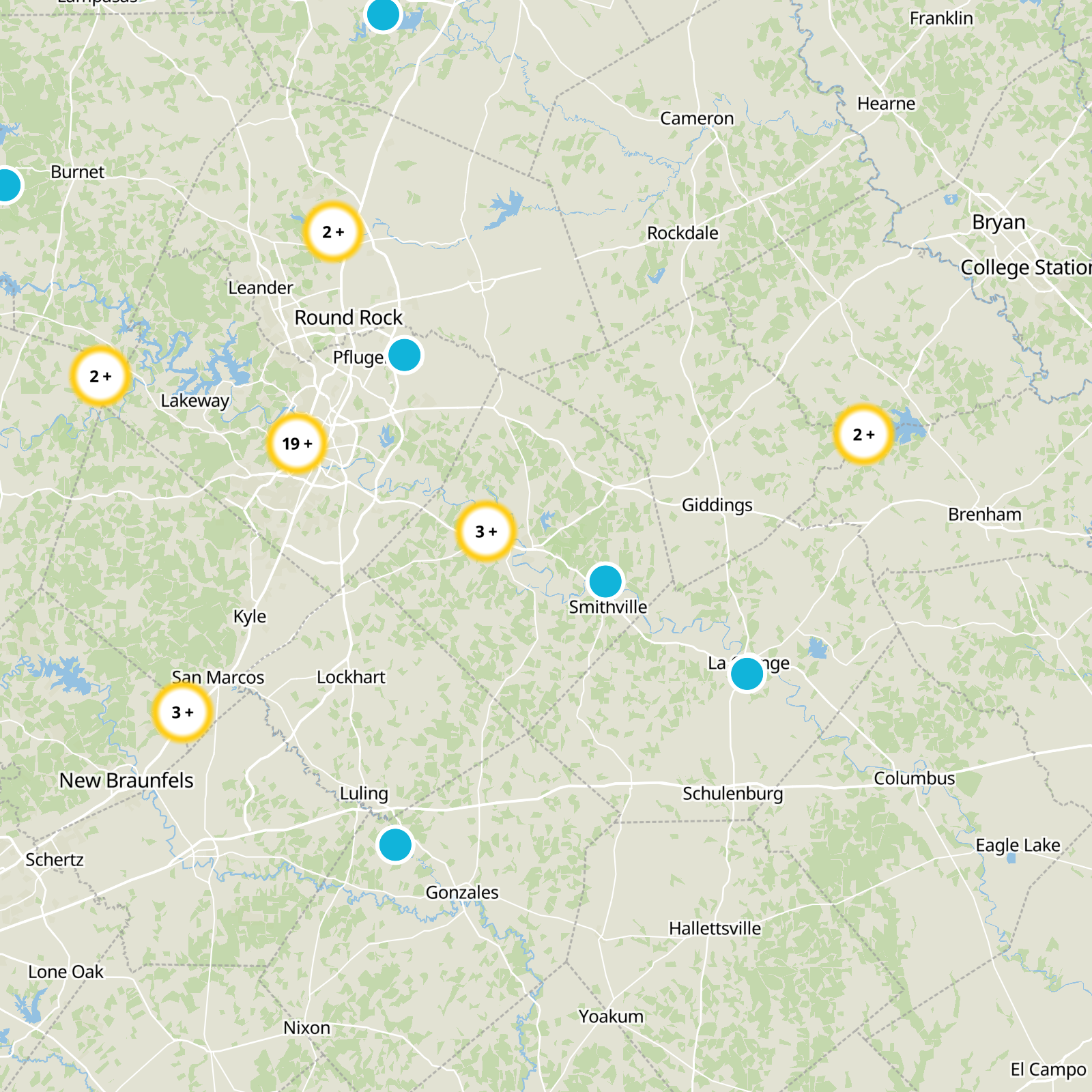 Bastrop County Static Map