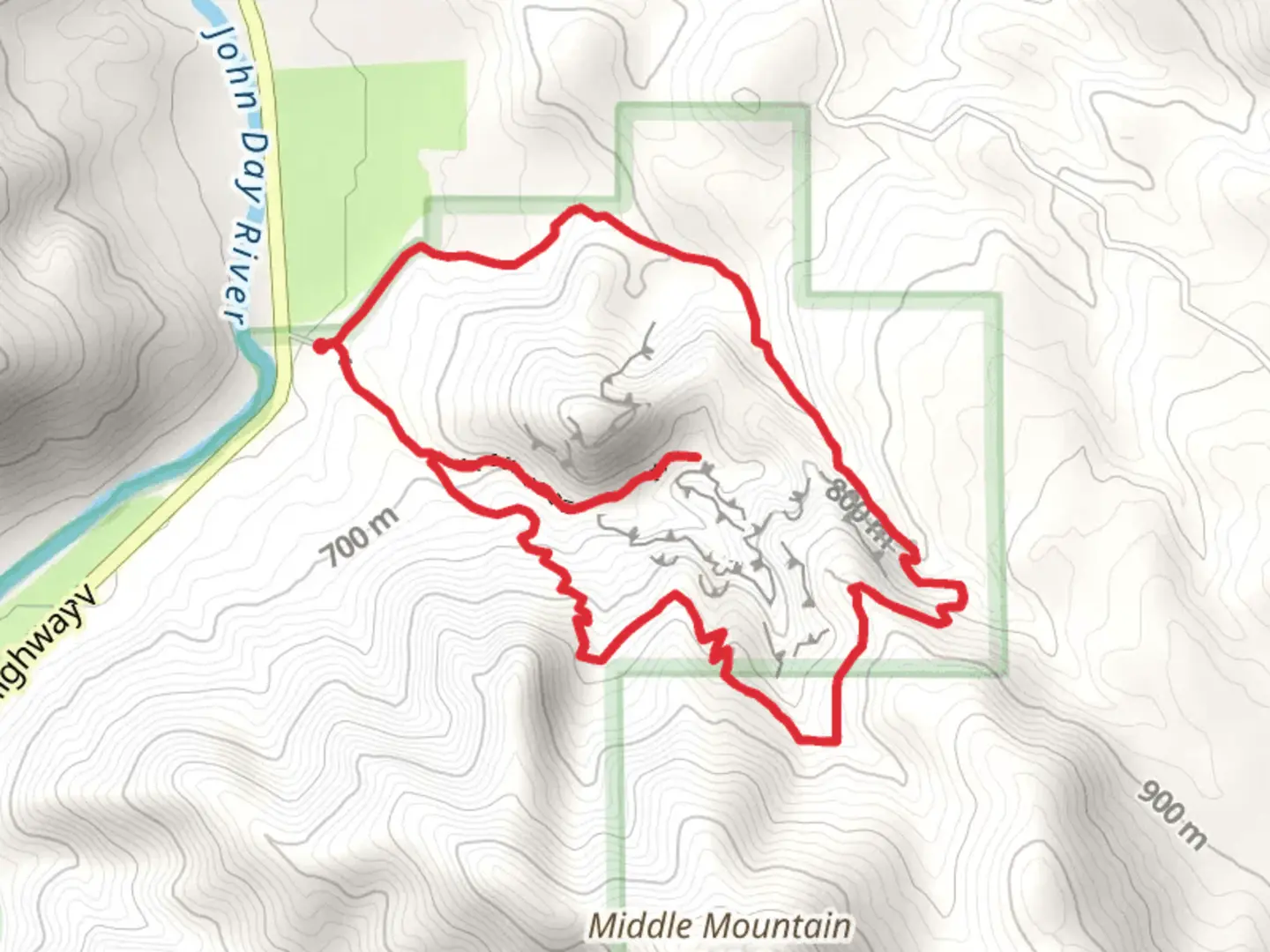 An image depicting the trail Blue Basin Loop Overlook Trail and its surrounding area.
