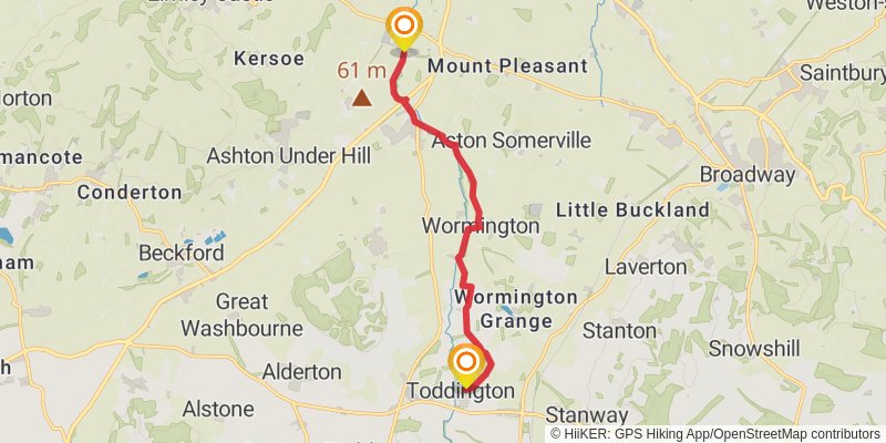 Isbourne Way stage 2 Map