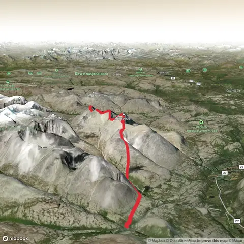 DNT Bjørnhollia to Nedre Dørålseter Turisthytte