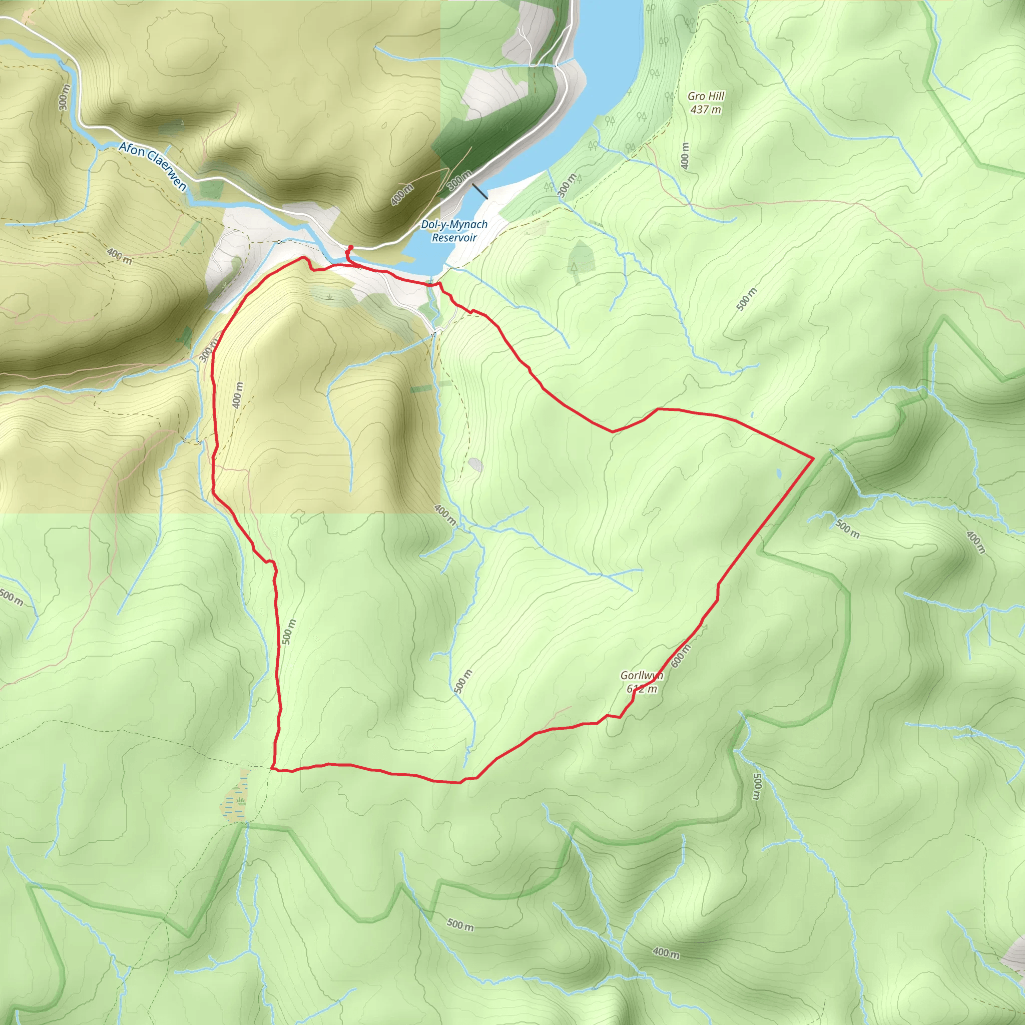 Gorllwyn Circuit - Elan Valley mobile static map