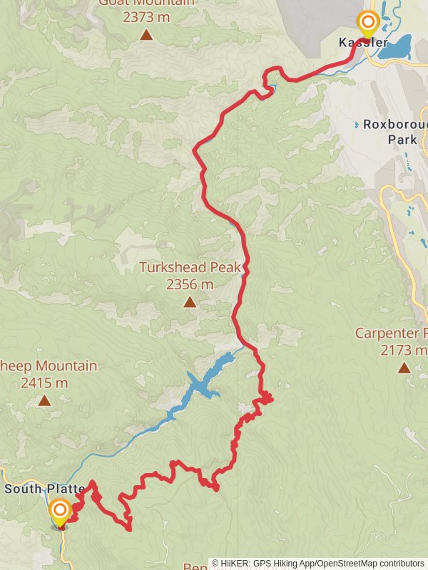 Colorado Trail from Kassler