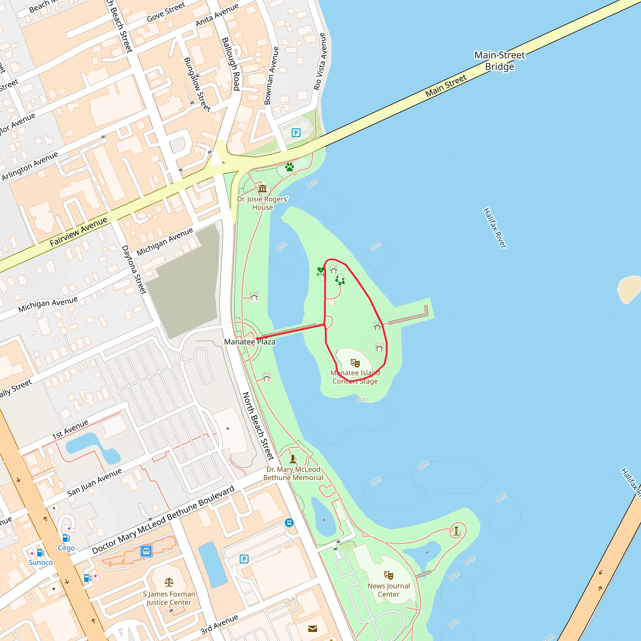 North Beach Street Loop mobile static map