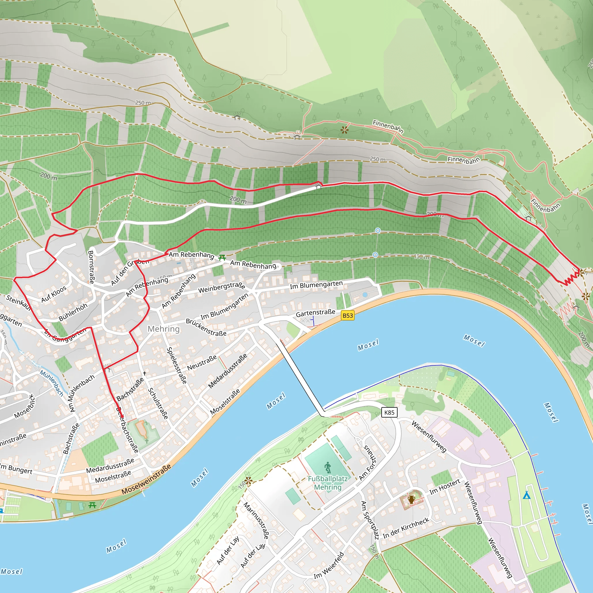 Huxlay Loop mobile static map
