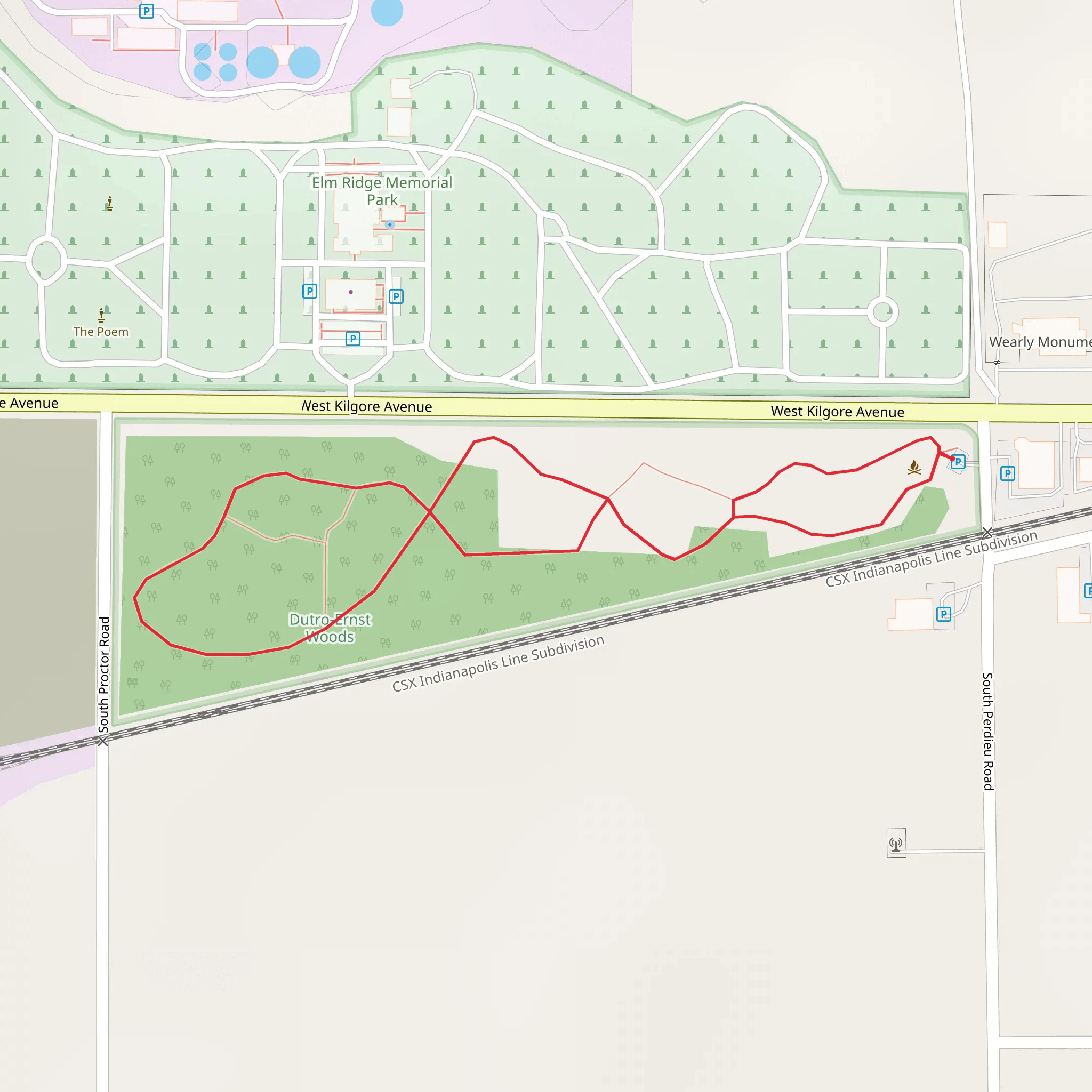West Kilgore Avenue Loop mobile static map